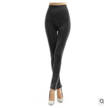 Mädchen Sexy nahtlose Silber glänzende schwarze Leggings